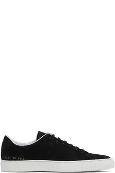 Черные ретро-кеды из замши Common Projects