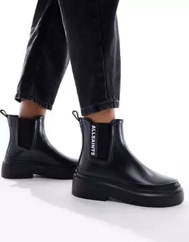 Черные резиновые сапоги AllSaints Hetty