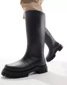 Черные резиновые сапоги ASOS DESIGN