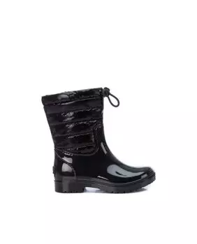 Черные резиновые сапоги для девочки на шнурке Xti, черный