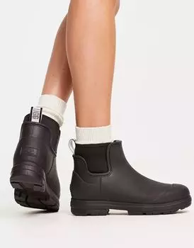 Черные резиновые сапоги UGG Droplet