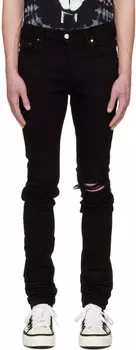 Черные рваные джинсы AMIRI