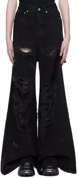 Черные рваные джинсы VETEMENTS
