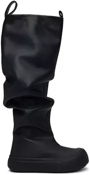 Черные рыбацкие сапоги YUME YUME, Black vegan leather