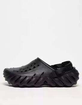 Черные сабо Crocs echo