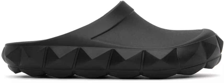 Черные сабо с римскими заклепками черепахи Valentino Garavani