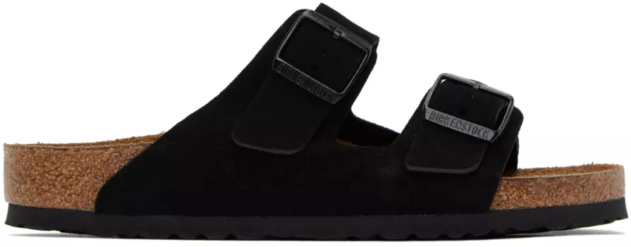 Черные сандалии Arizona с мягкой стелькой Birkenstock
