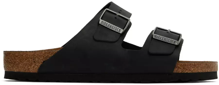 Черные сандалии Arizona с мягкой стелькой Birkenstock