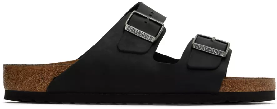 Черные сандалии Arizona с мягкой стелькой Birkenstock