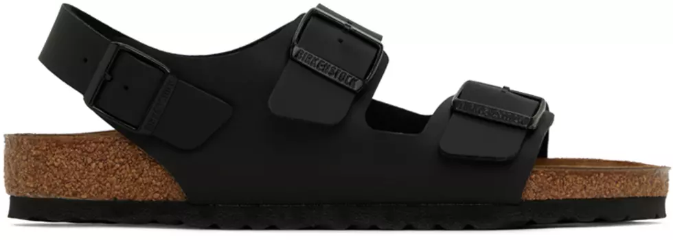Черные сандалии Birkenstock Milano