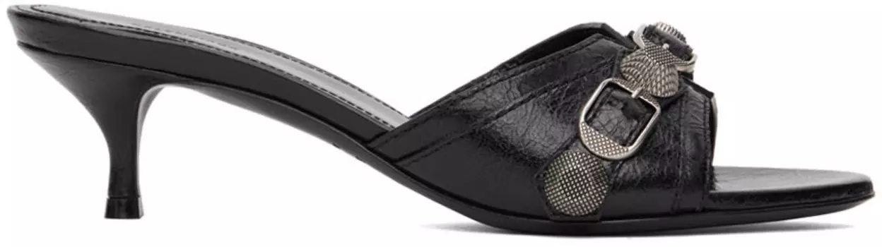 Черные сандалии Cagole Balenciaga