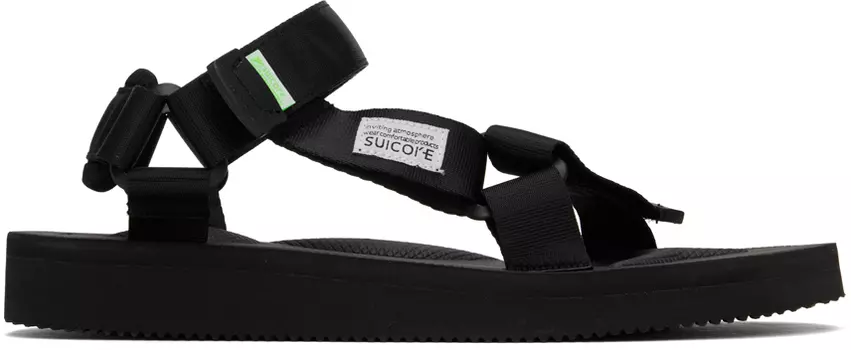 Черные сандалии DEPA-Cab Suicoke