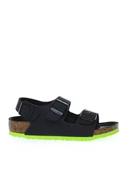 Черные сандалии для мальчиков MILANO KIDS BF BLACK LIME Birkenstock, черный