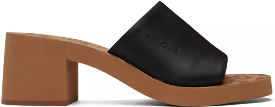 Черные сандалии Essie See by Chlo