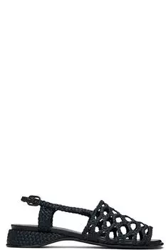 Черные сандалии из рафии Alzira HEREU