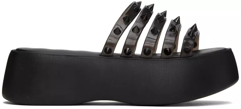 Черные сандалии Melissa Edition Becky Punk Love, черные/прозрачные Jean Paul Gaultier