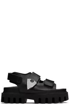 Черные сандалии-парашюты McQueen