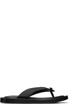 Черные сандалии-ремешки Jil Sander