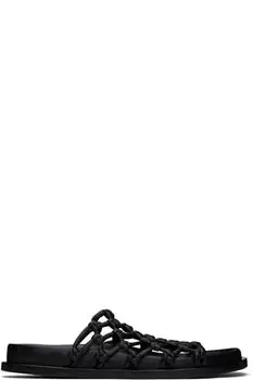 Черные сандалии ручной работы Jil Sander