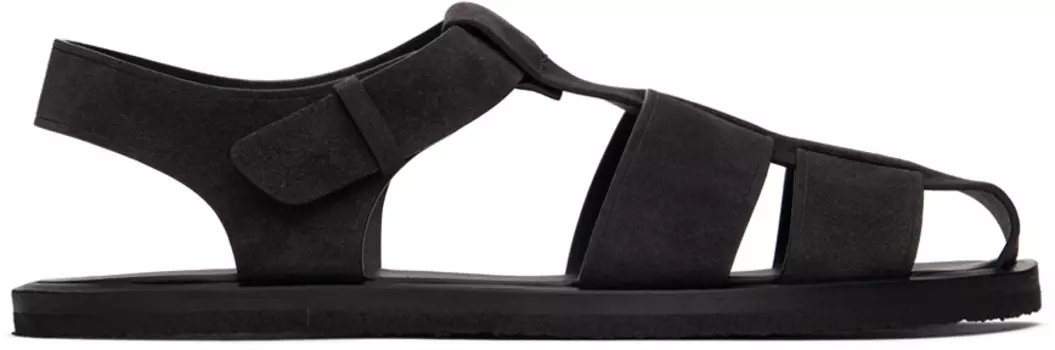 Черные сандалии рыбака The Row