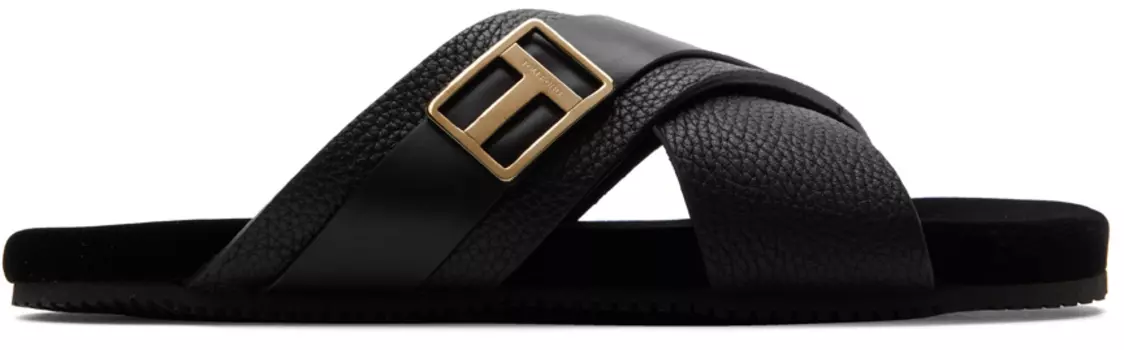 Черные сандалии с бабочками TOM FORD