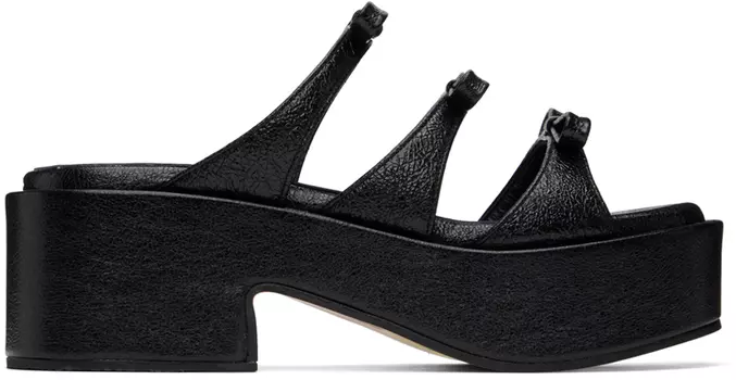 Черные сандалии с лентами Marge Sherwood