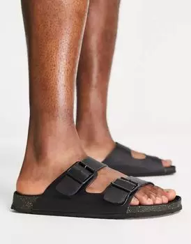 Черные сандалии с пряжкой ASOS