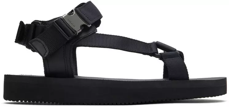 Черные сандалии с пряжкой Flavia Moncler