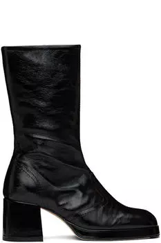 Черные сапоги Cass Crinkle Miista