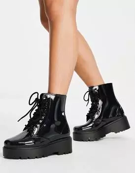 Черные сапоги на шнуровке ASOS DESIGN Generate