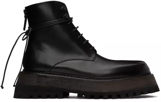 Черные сапоги Quadrarmato Marsll