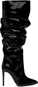 Черные сапоги с напуском Paris Texas