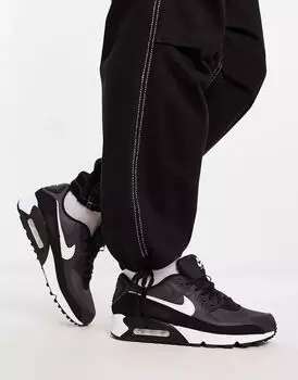 Черные/серые кроссовки Nike Air Max 90 Recraft
