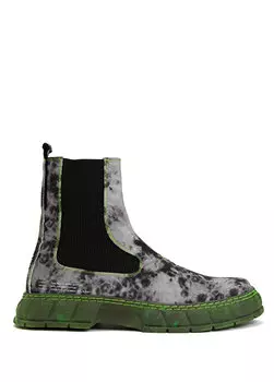 Черные серые мужские ботинки с узором Viron