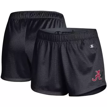 Черные сетчатые шорты для женщин Champion Alabama Crimson Tide Champion