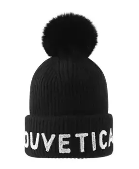 Черные шапки унисекс с логотипом и кепки Duvetica, черный