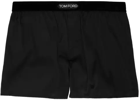 Черные шелковые боксеры TOM FORD