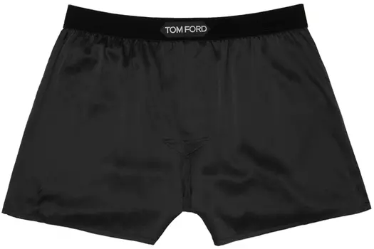 Черные шелковые боксеры TOM FORD
