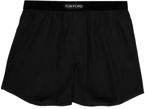Черные шелковые боксеры TOM FORD