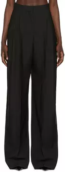Черные шерстяные брюки Alexander McQueen