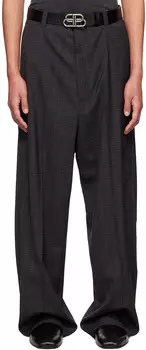 Черные шерстяные брюки Balenciaga