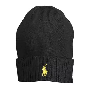 Черные шерстяные шапка и кепка Ralph Lauren