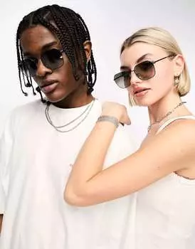 Черные шестиугольные солнцезащитные очки Ray-Ban Jim