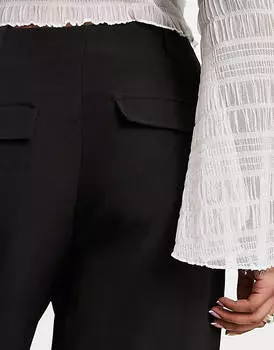 Черные широкие брюки карго с напуском Miss Selfridge