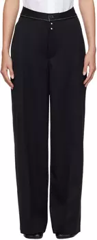 Черные широкие брюки MM6 Maison Margiela