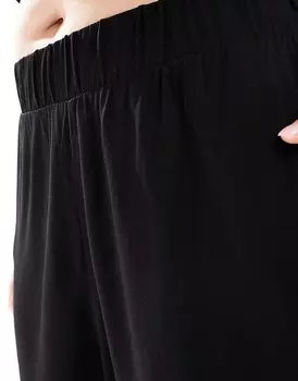 Черные широкие брюки Yours