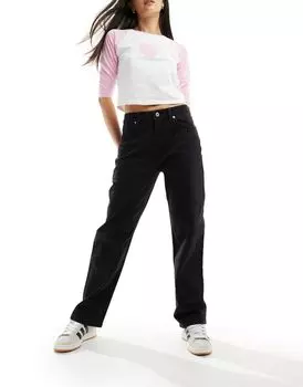 Черные широкие джинсы HUGO BLUE