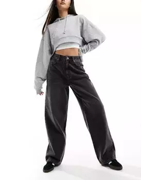 Черные широкие джинсы Miss Selfridge