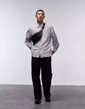 Черные широкие джинсы Topman