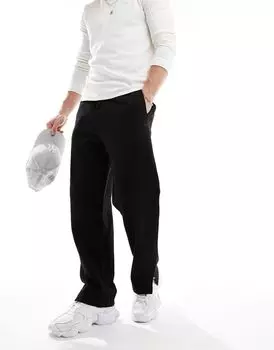 Черные широкие джоггеры Pull&Bear